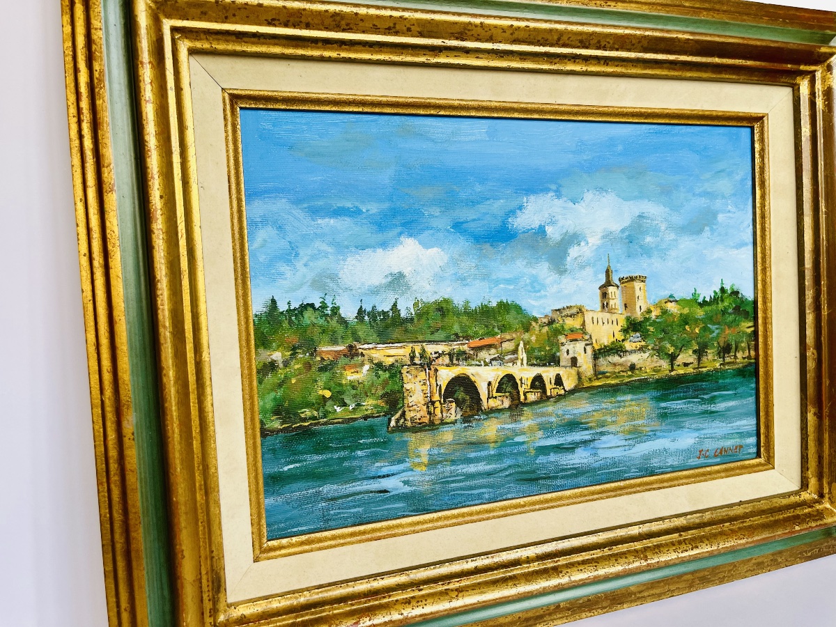 Painting—view Of Avignon—jc Cannet-photo-4